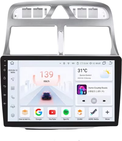Autoradio met bluetooth - Carplay - Geschikt voor Apple en Android - Stereo - Navigatie - Navigatiesysteem auto - Voor Peugeot 307 / 307CC / 307SW (2002-2013)