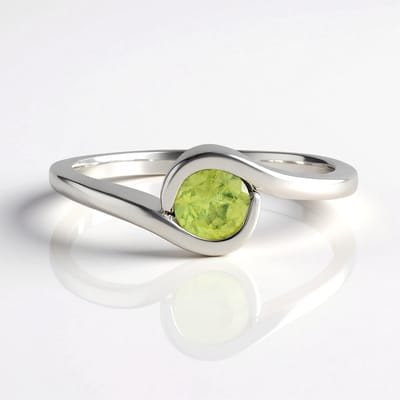 Cavill - Zilveren Ring 925 Sterling - 0,428 ct Madagaskar Sfeen - Platina Geplateerd - Ronde Briljant - Elegante Filigraan Ring