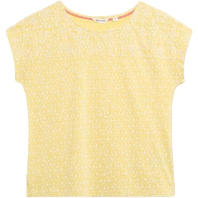 White Stuff Anthea Embroidery Top Yellow Printed Size: 14 | Blouses Outlet | Dames | Geel