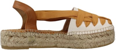 Platte espadrille met gekruiste bandjes | RIO-CU