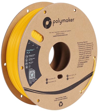 Polymaker PA06007 PolyMAX Tough Filament PLA kunststof Hoge stijfheid, Hoge treksterkte, Slagvast 1.75 mm 750 g Geel 1