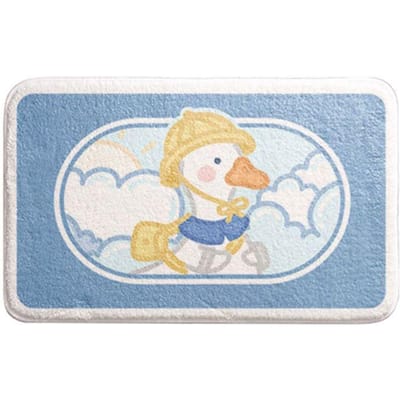 Cartoon Schattig Badkamer Huis Entree Antislip Mat Mat Badkamer Mat Mat Mat Absorberend Tapijt Bij De Badkamerdeur 40 * 60CM (crystal cashmere hairless)
