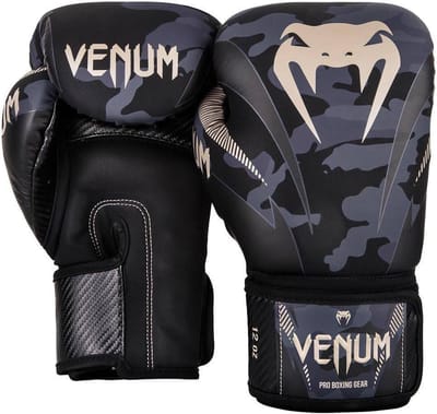 Venum Bokshandschoenen Impact Dark Camo Sand Venum Boxing Gloves Kies hier uw maat Bokshandschoenen: 16 OZ