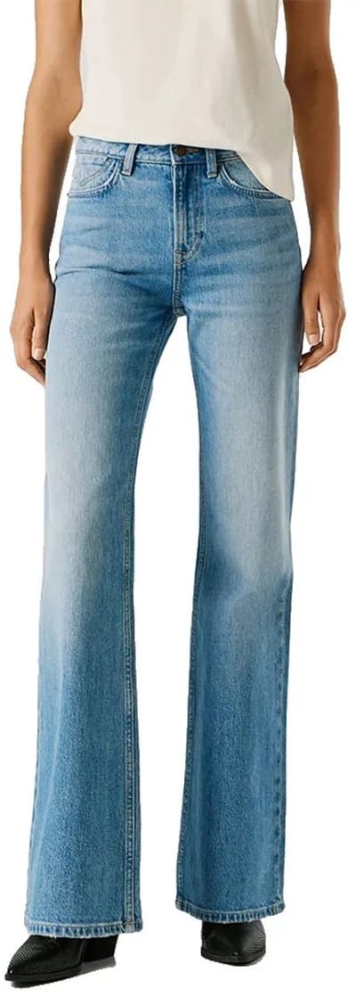Pepe Jeans Pl20508052vc Flare Willa Hoogzittende Jeans Blauw 28 / 32 Vrouw