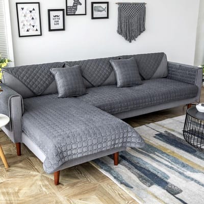Bankkussen voor alle seizoenen, stof leer, antislip Scandinavisch zitkussen, winter pluche hoes, rugleuninghoes, volledige hoes 70*70