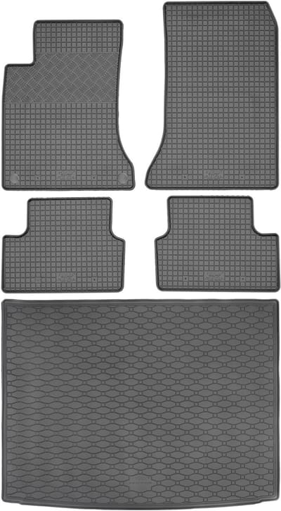 Max-Dywanik Rigum - Bagażnikmat en Dywaniki Set - Mercedes GLA I - 2014-2019 - Zwart