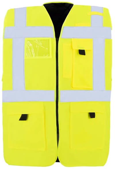 Korntex Padded Comfort Executive Safety Vest Wismar CO² Neutral KX165 - Signal Yellow - S