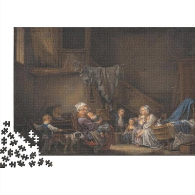 Kunstpuzzel - Houten legpuzzel - Hersentraining - Bonus poster - 1000 stukjes - Klassiek