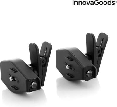 360º Ledclip voor Brillen - Led Lamp Batterij - Wit Ledlicht - Aan/uit knop - Per 2 Verpakt - InnovaGoods