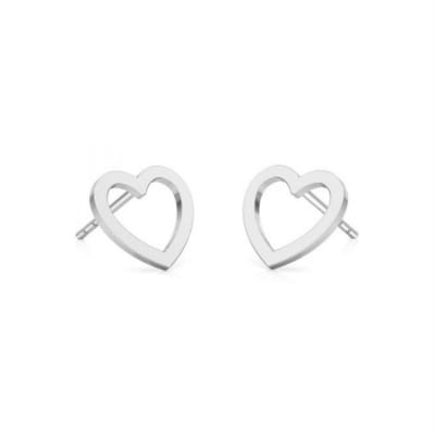 ARLIZI 2089 Oorbellen hartje oorknoppen sterling zilver