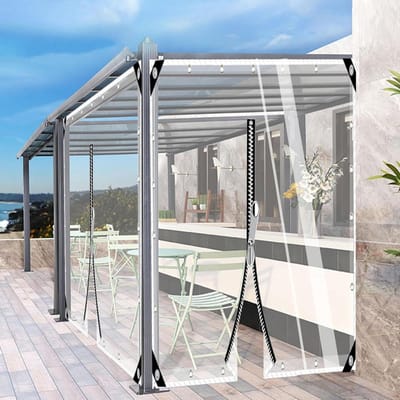 Transparant Dekzeil - Tentzeil PVC - Terras Bescherming - Waterdicht & Scheurvast - 1x2 Meter - Transparant