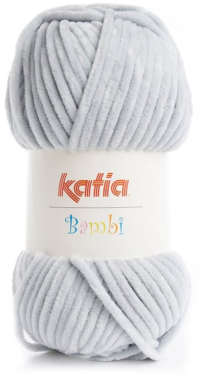 Katia Bambi - 325 parelgrijs - Chenille Garen