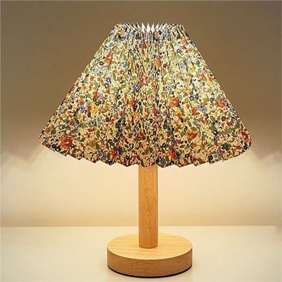 Tafellamp - Massief houten tafellamp met stoffen bekleding en USB-aansluiting - Nachtlampje voor de slaapkamer - LED-nachtlampje voor studiekamer of studentenkamer - Creatieve sfeerverlichting-23x26cm