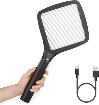 MKSS®Vliegenmepper Elektrisch - Vliegenverjager voor op Tafel - Vliegenval