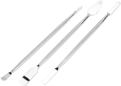 Dailygoods - 3-delige spudgerset - Mobiele telefoon reparatie - Roestvrijstaal - Dubbelzijdige koevoet - Handgereedschap voor elektronica - Geschikt v...