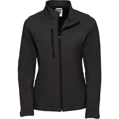 Russell Dames/dames Soft Shell-jas (Zwart)