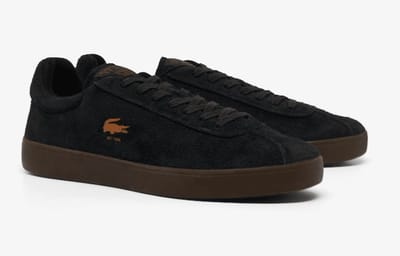 Lacoste Heren Sneaker Baseshot Black/gum | Maat: 40