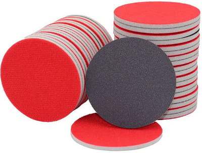 NTHProducts - Scouringsponsen - Schuurpadset - Flexibel en gripvriendelijk - Rood - Voor hout en metaal - 30 stuks - Voor carrossiereparaties