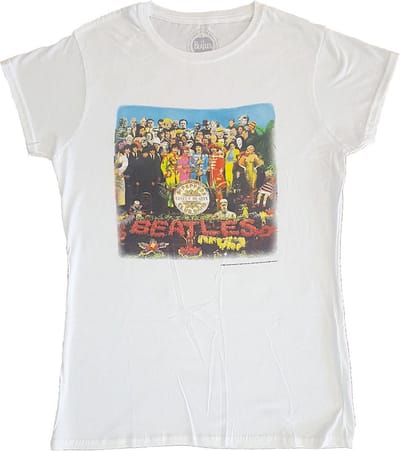 The Beatles - Sgt Pepper Dames T-shirt - S - Wit