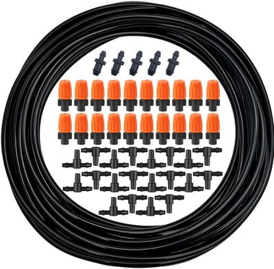 Druppelirrigatiesysteem 10 Meter met Verstelbare Sproeikoppen voor Tuin en Planten