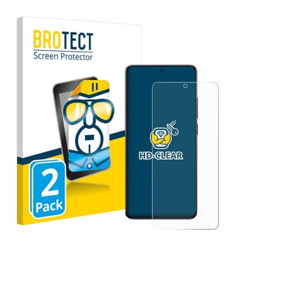 BROTECT - Screenprotector voor Xiaomi Poco X7 Pro - Folie Beschermfolie transparant 2 Stuks