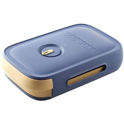 Ladetype Eieropbergdoos Koelkast Keukenorganizer Huisorganisatoren Luchtdichte containers voor voedsel- en organisatiedozen 2PC blauw