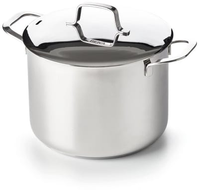 Beka Maestro soeppot/soeppan met deksel – Ø24 cm – 7,4L – Groot volume - Inox – RVS – PFAS-vrij - Volumeaanduiding – Geschikt: inductie & vaatwas