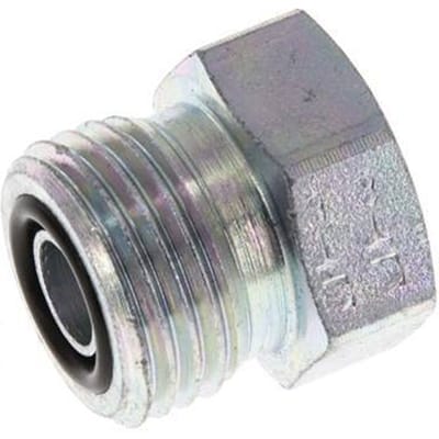 UN 11/16''-16 Verzinkt Stalen Plug ORFS 630 Bar [2 Stuks]