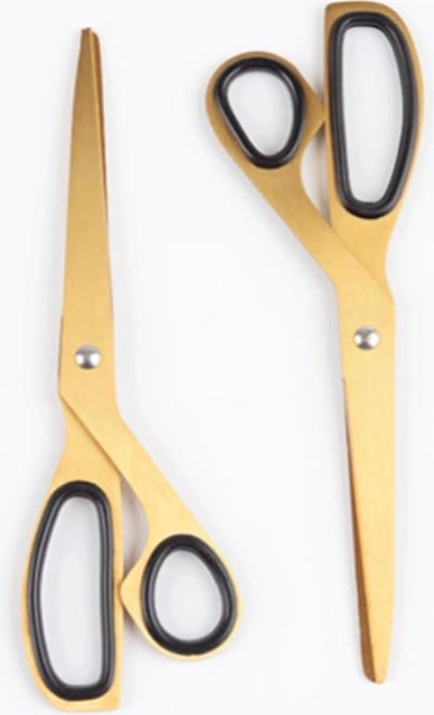 Go Go Gadget - Gouden RVS Papierschaar | 19.7 cm | Rechtshandig | Keuken | Huishouden | Kantoor | School | Organizer | Home Office