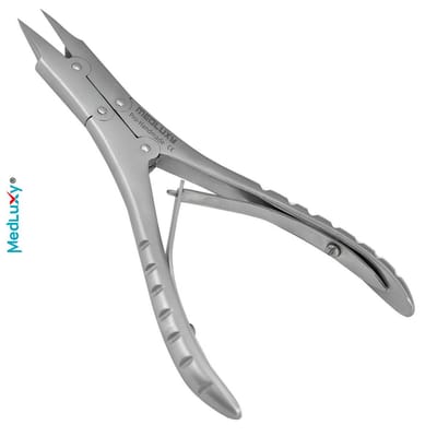MEDLUXY® Pro- Heavy Duty Nageltang - Dubbele Scharnier (dubbele overbrenging) - Extra Spitse bek recht - 14 cm - MP0110 - Nagelknipper - Manicure Pedicure Ingegroeide Nagel Dikkere nagels