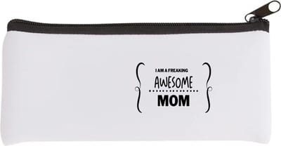 Akyol - i am a freaking awesome mom Etui - Mama - geweldige moeder - liefste moeder - verjaardag - cadeau - kado - bedankje - geschenk - 20 bij 9 cm
