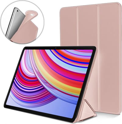 Geschikt voor Xiaomi Poco Pad 12.1 & Redmi Pad Pro 12.1 - Hoesje – Shock Proof Hoesje – Smart Cover - Rose