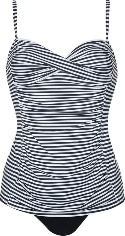 Sunflair 28070.901 C-D dames badpak zwart dessin