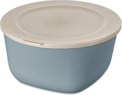Vershouddoos, Kom met Deksel, 4 L, Natuur Bloemen Blauw, Organic Bio-Circular - Koziol | Connect Box