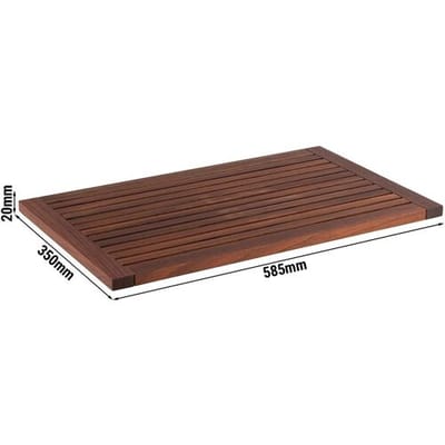 GGM Gastro Schneidebrett - Holz - 585x350mm - passend für Tablett 85225 - Walnuss