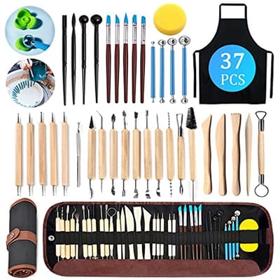 Gereedschap Set voor Beeldhouwen en Aardewerk - 37 Stuks voor DIY Creaties