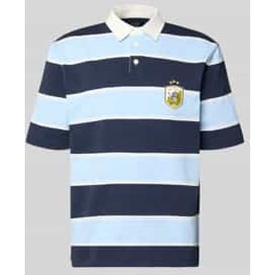 regular fit poloshirt met labelstitching