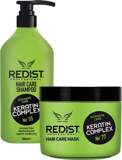 Redist - Keratine Haarverzorging Set 2-delige - Keratin Shampoo 1000 ML-Keratin Haarverzorgingsmasker 500 ML - Haarverzorging