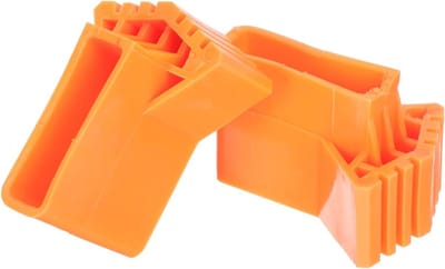 Laddervoethoezen - Ladderdoppen - Vloer Beschermen - Antislip Rubber - 9x6.5x6.5cm - Oranje