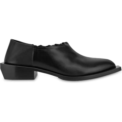 Moschino Shootie Cuban Heel Black Maat: 38 | Muiltjes Outlet | Dames | Zwart