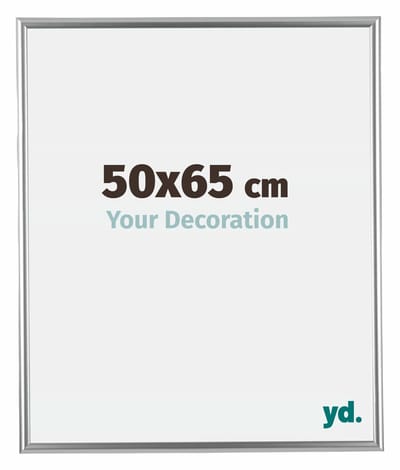 Your Decoration - Fotolijst 50x65 cm - Kunststof - Zilver - Bordeaux
