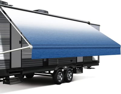 RV Luifel Stof Vervanging - Camper Luifel Cover - Bescherming Buiten - 16oz Weerbestendig Vinyl - 13 voet