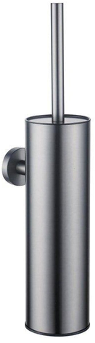 FugaFlow Efficiente Acces toiletborstelhouder - gesloten model - wand - rond - gunmetal -