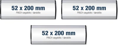 3 pack bewegwijzeringsborden/formaat 52x200mm/wegwijs bordjes/aluminium deurbordjes/naambordje kantoor/route bordje/aanwijs bordje/zelfklevend/verwijs bord/ informatie bord.