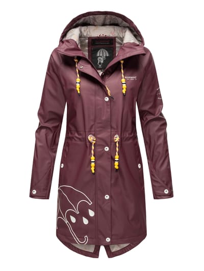 Marikoo dames regenjas – Dancing Umbrella, waterdicht met capuchon