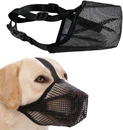 Honden muilkorf - Zachte snuit - Veilig transport - Ademend ontwerp - Voor grote honden - Zwart