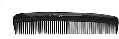 Meesterkam - Grote kam - Haar stylen - Verschillende tandverdeling - 22.4 cm - Zwart