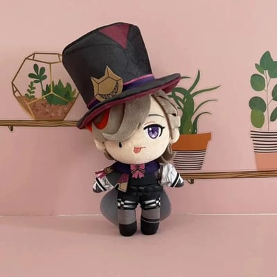 Genshin Impact Lyney Pluche Pop Spel Lyney Cosplay Zachte Pluche Poppen Cartoon 20Cm Speelgoed Verjaardagscadeau 20cm