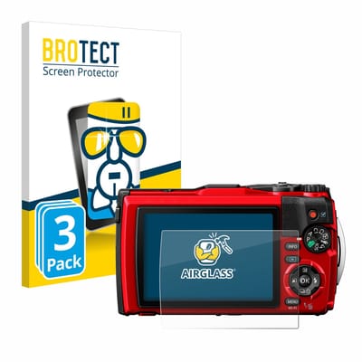 Screenprotector 3 Stuks voor Olympus Tough TG-6 Beschermglas transparant