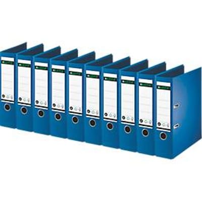 LEITZ® ordner 1007/1008, A4, rugbreedte 80 mm, 10 stuks, blauw